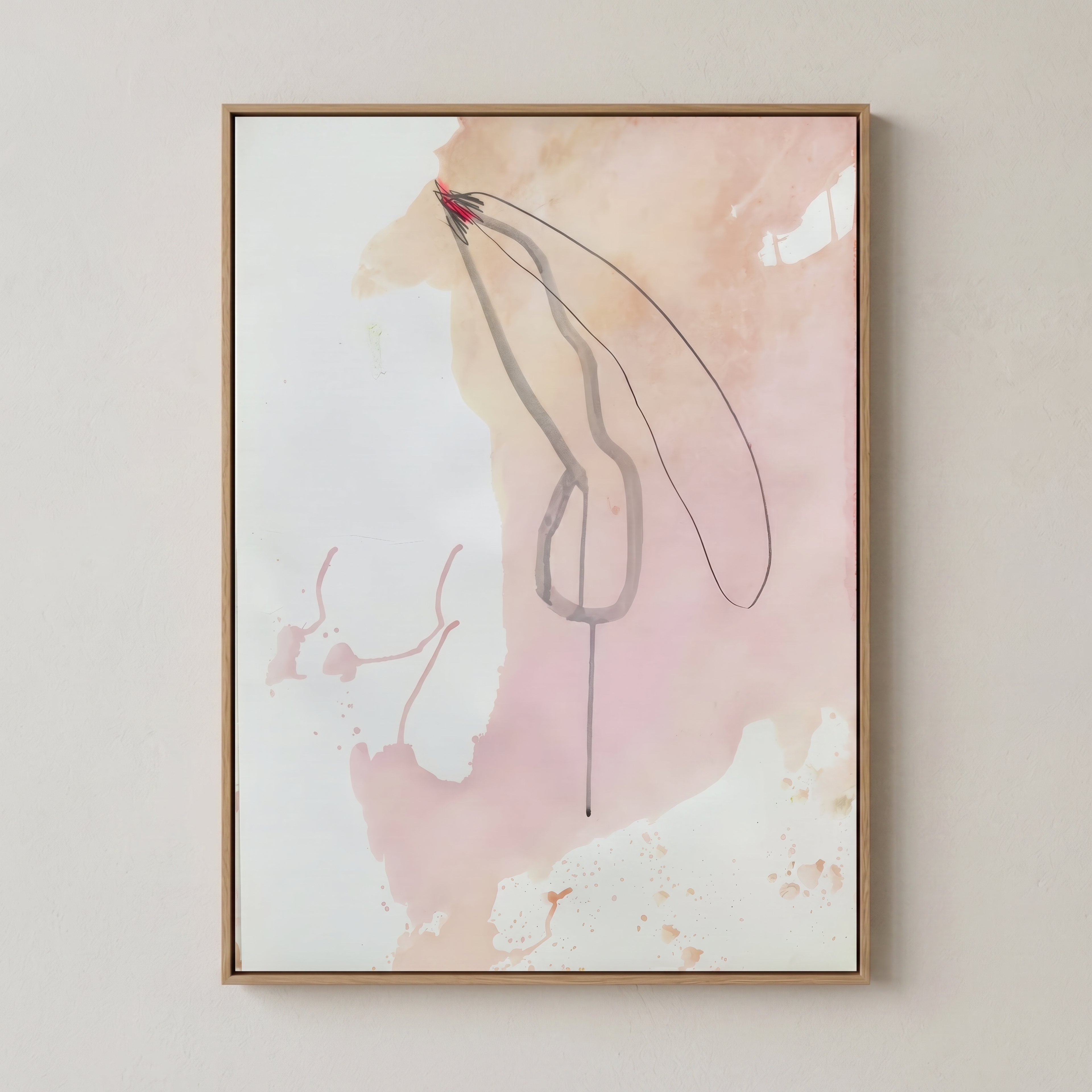 BLUSH — EditionOne הדפס אמנות ממוסגר על קיר