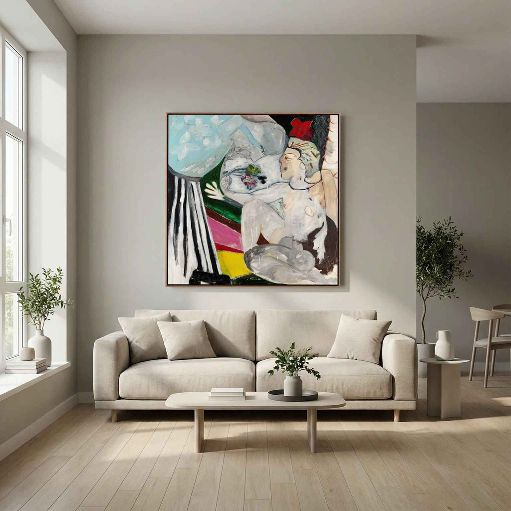 Canvas print: "HUSH"