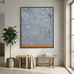 Trace canvas print by Yonatan Levy shown in a room setting