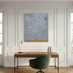 Trace canvas print by Yonatan Levy shown in a room setting