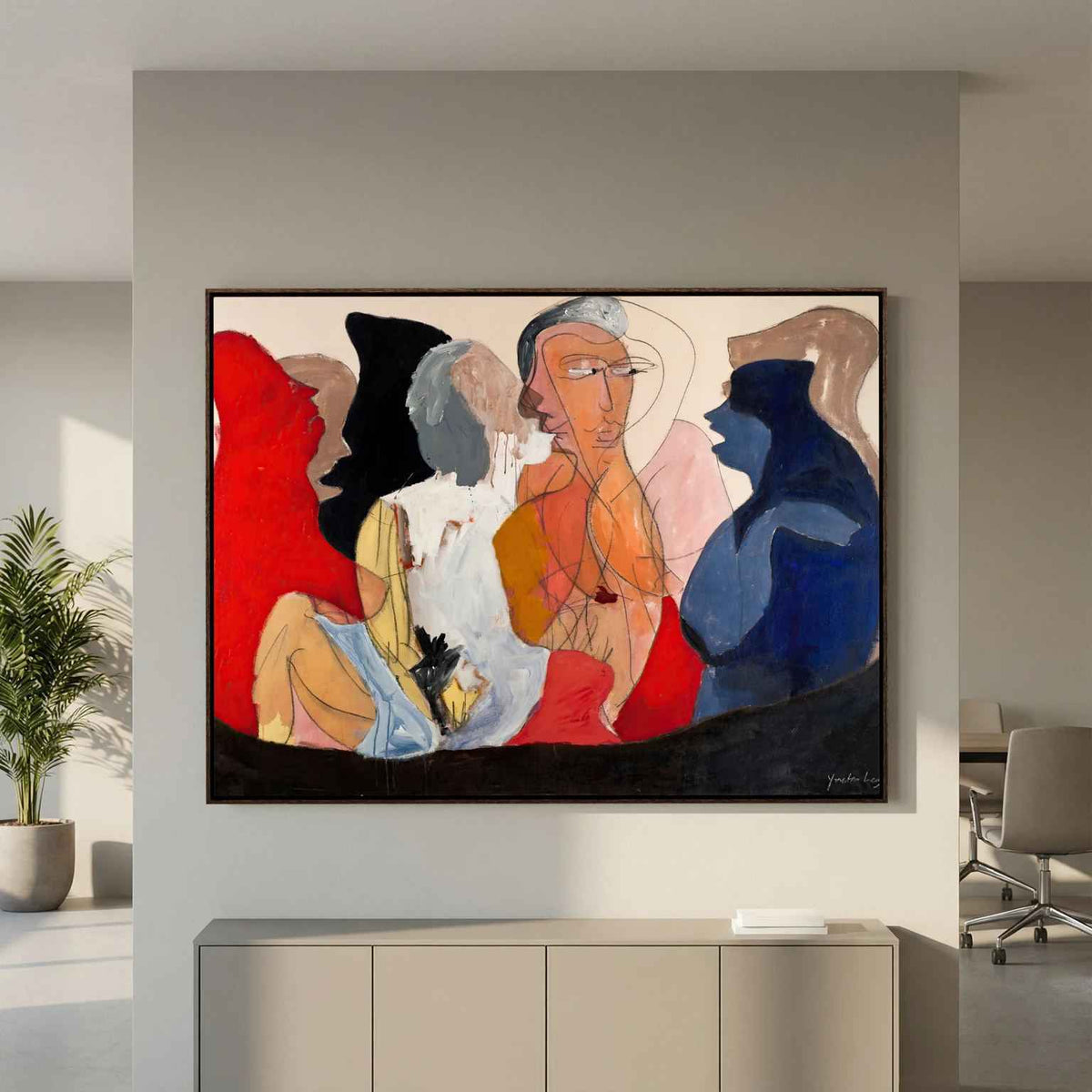 Canvas print: "COMMUNE"