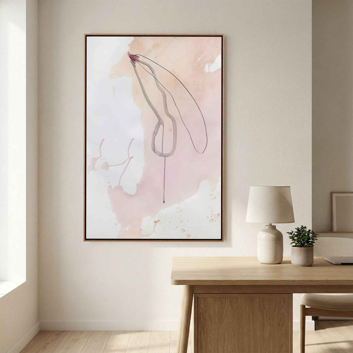 Canvas print: "BLUSH"