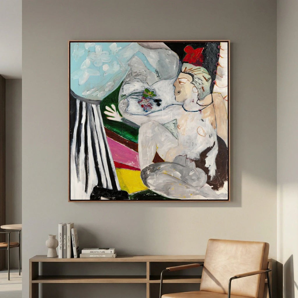 Canvas print: "HUSH"