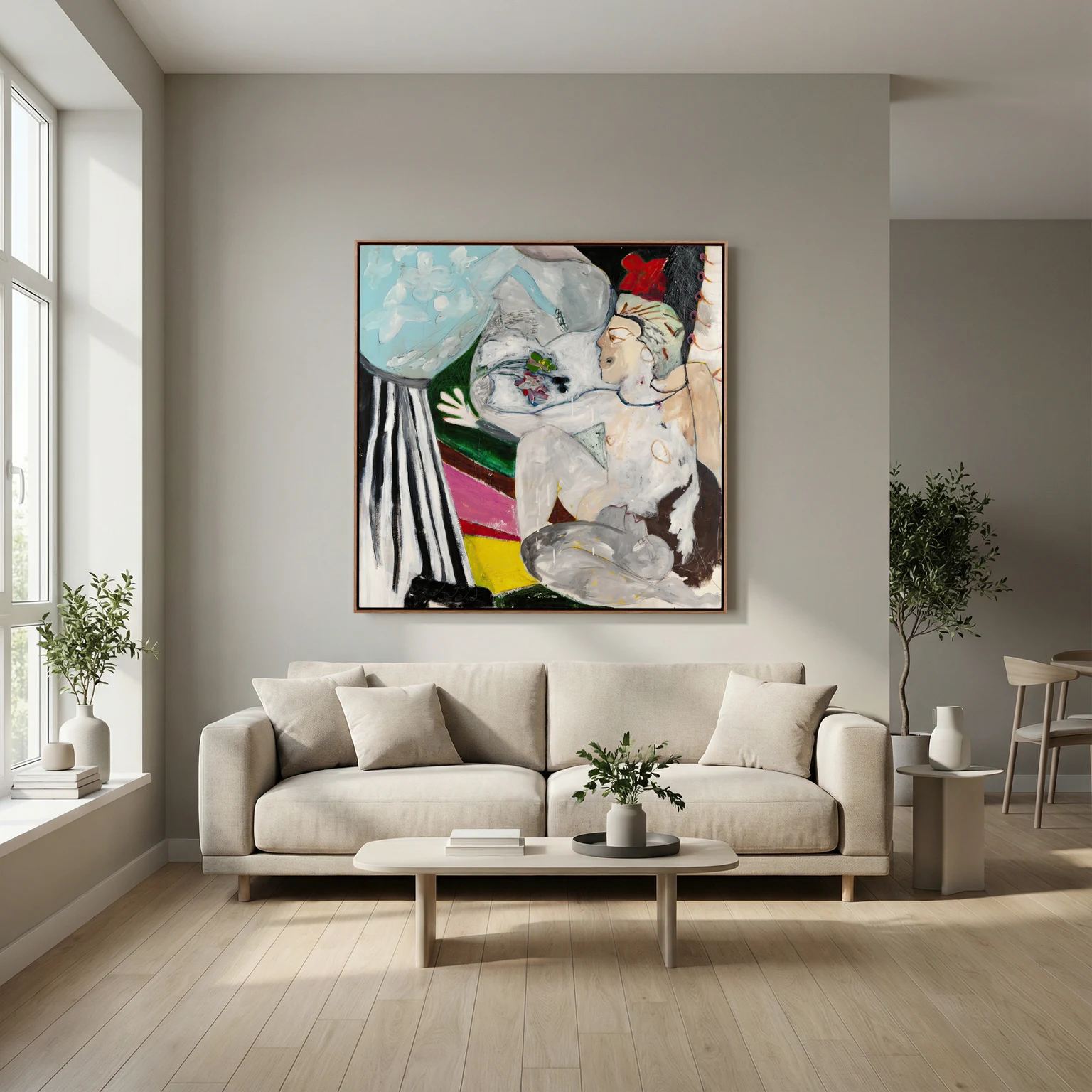 Canvas print: "HUSH"