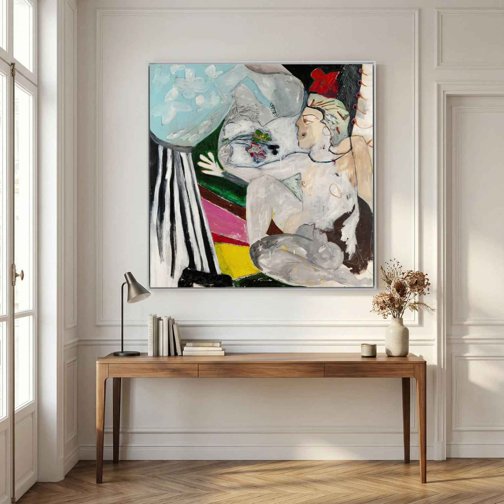 Canvas print: "HUSH"